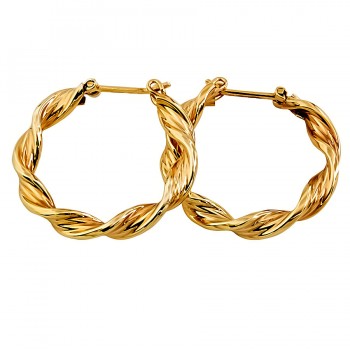 9ct gold 1.9g Hoop Earrings
